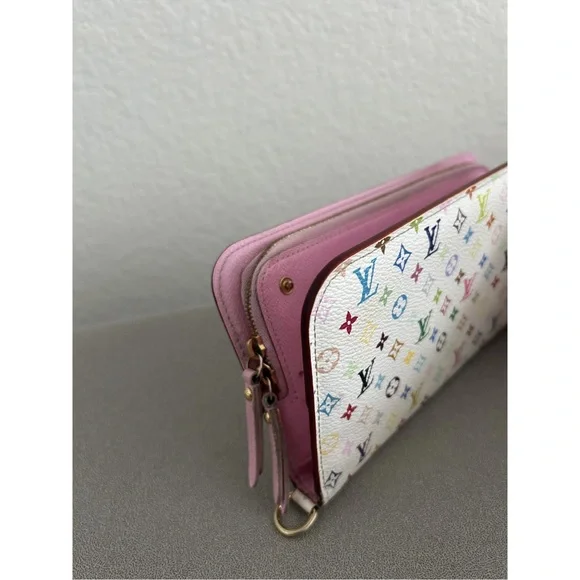 Louis Vuitton Murakami Zip Around Wallet Clutch Case